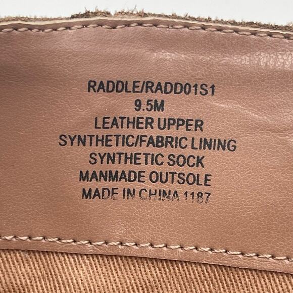 STEVE MADDEN RADDLE TAN LEATHER/SUEDE BOOTS women's size 9.5 - Picture 9 of 12